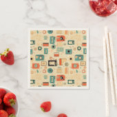 Vintages Scrapbook-Muster Serviette (Beispiel)