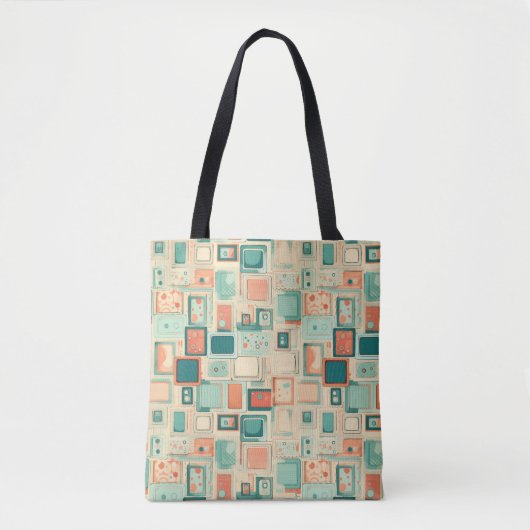 Vintages Scrapbook-Muster Tasche (Vorderseite)