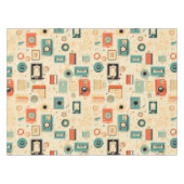 Vintages Scrapbook-Muster Tischdecke (Vorderseite (Horizontal))