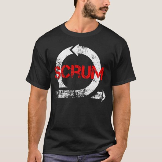 Vintages Scrum-T-Shirt T-Shirt (Vorderseite)