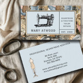 Vintages Seamstress Schneiden Visitenkarte