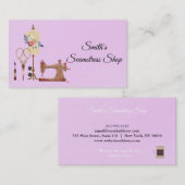 Vintages Seamstress Visitenkarte (Vorne/Hinten)