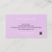 Vintages Seamstress Visitenkarte (Rückseite)