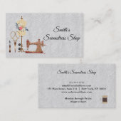 Vintages Seamstress Visitenkarte (Vorne/Hinten)