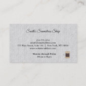 Vintages Seamstress Visitenkarte (Rückseite)