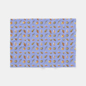 Vintages Seashell Muster Fleece Blanket (Vorderseite (Horizontal))