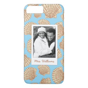 Vintages Seashell-Muster Ihr Foto u. Name Case-Mate iPhone Hülle