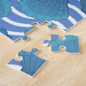 Vintages Seashell- und Wellenmuster Puzzle (Seite)