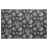 Vintages Seashells-Schwarzes Stoff (Yard (91,4 cm))