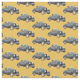 Vintages Sedan Design Fabric Stoff