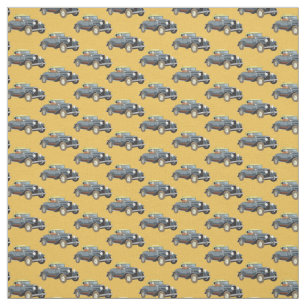 Vintages Sedan Design Fabric Stoff