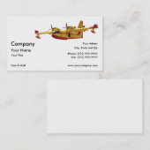 Vintages Seeflugzeug Visitenkarte (Vorne/Hinten)