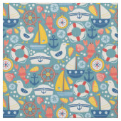 Vintages Seeleben Stoff (Nahaufnahme)