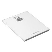 Vintages Seemannsboot Persönlich Notizblock (angewinkelt)