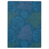 Vintages Seemuster Klemmbrett (Rückseite)