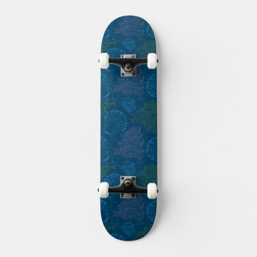 Vintages Seemuster Skateboard (Vorderseite)