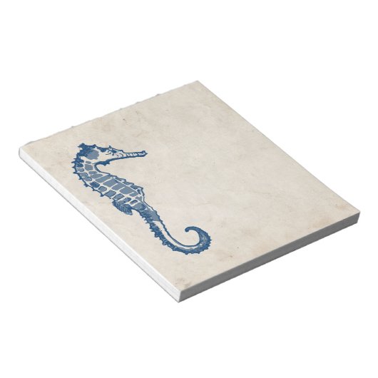 Vintages Seepferd Notizblock (angewinkelt)