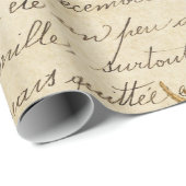 Vintages Seepferd und Skript Geschenkpapier (Rolleneckpunkt)