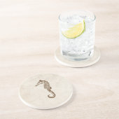 Vintages Seepferd Untersetzer (Seite)