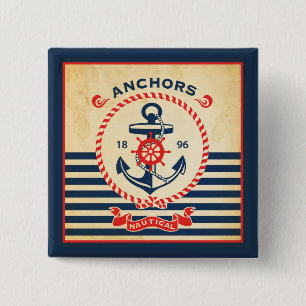 Vintages Seeplakat Button