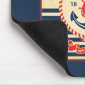 Vintages Seeplakat Mousepad (Ecke)