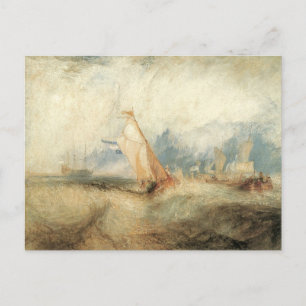 Vintages Seeschiff Seascape von Joseph Turner Postkarte