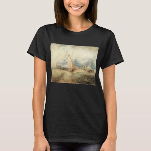 Vintages Seeschiff Seascape von Joseph Turner T-Shirt (Vorderseite)