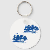 Vintages Seeschiff Seefahrerkletter Schlüsselanhänger (Vorderseite)