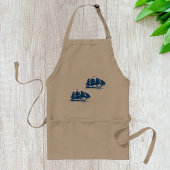 Vintages Seeschiff Seefahrerkletter Schürze