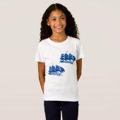 Vintages Seeschiff Seefahrerkletter T-Shirt (Vorne ganz)