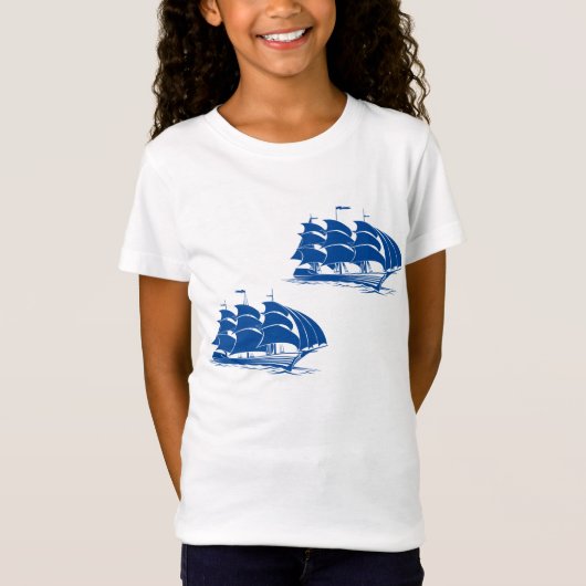 Vintages Seeschiff Seefahrerkletter T-Shirt (Vorderseite)