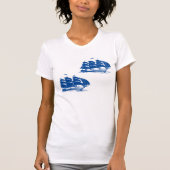 Vintages Seeschiff Seefahrerkletter T-Shirt (Vorderseite)