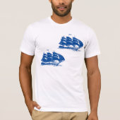 Vintages Seeschiff Seefahrerkletter T-Shirt (Vorderseite)