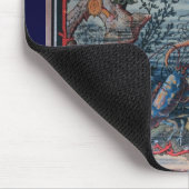 Vintages Seesteampunk viktorianischer Bucheinband Mousepad (Ecke)