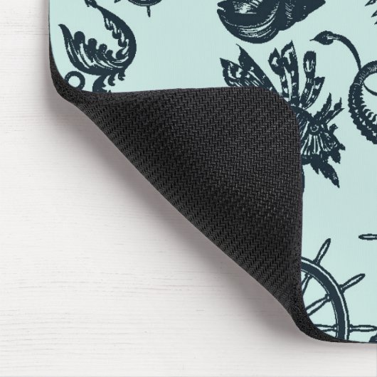 Vintages Seeteufel Mousepad (Ecke)