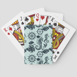 Vintages Seeteufel Spielkarten