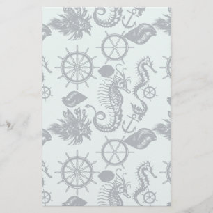 Vintages Seetier-Muster Briefpapier