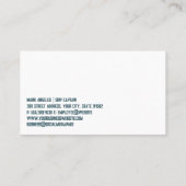 Vintages Segel | Nautikrad | Küstenwache Visitenkarte (Rückseite)