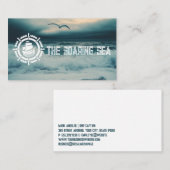 Vintages Segel | Nautikrad | Küstenwache Visitenkarte (Vorne/Hinten)