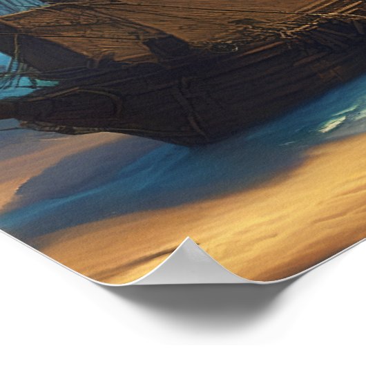 Vintages Segel-Poster Poster (Ecke)