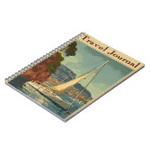 Vintages Segelboot Reisejournal Notizblock (Linke Seite)