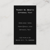 Vintages Segelboot Visitenkarte (Rückseite)