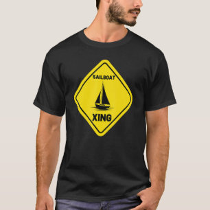 Vintages Segelboot Xing Crossing Boot Kapitän Sail T-Shirt