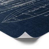 Vintages Segelbootkonzept Nr.1 Poster (Ecke)