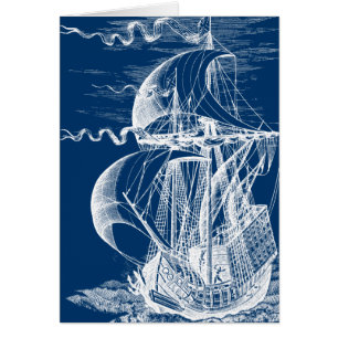 Vintages Segeln-Schiff