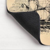 Vintages Segeln-Schiff Mousepad (Ecke)