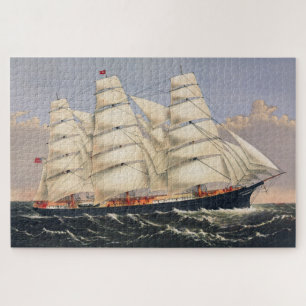 Vintages Segelschiff 1000 Stücke Art Jigsaw Puzzle