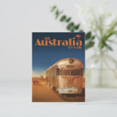 Vintages Sehen Australien per Bahnreisekarte Postkarte (Stehend Vorderseite)