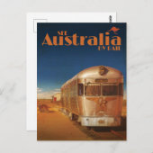 Vintages Sehen Australien per Bahnreisekarte Postkarte (Vorne/Hinten)