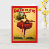 Vintages Sells Floto Circus Poster Karte (Gelbe Blume)